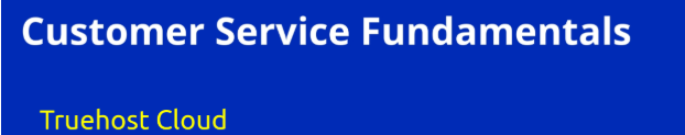 Customer Service Fundamentals